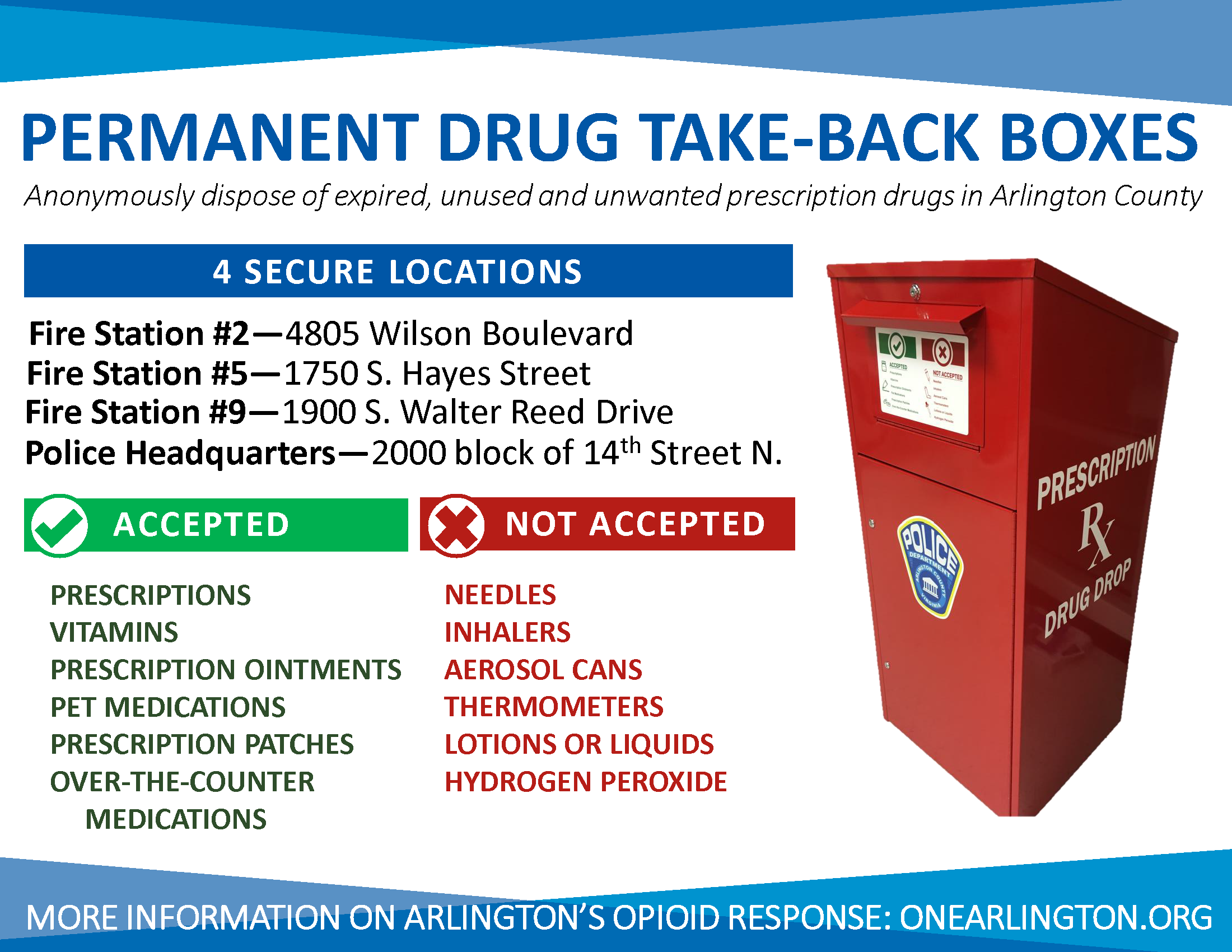 flyer for drug take-back boxes - Click for PDF