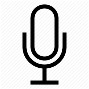 Dictation microphone symbol