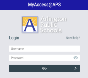 MyAccess@APS sign in page