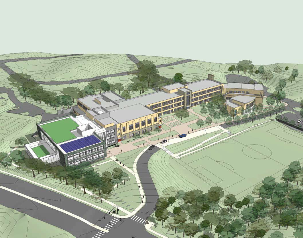 Photo de la nouvelle école intermédiaire du site de Stratford