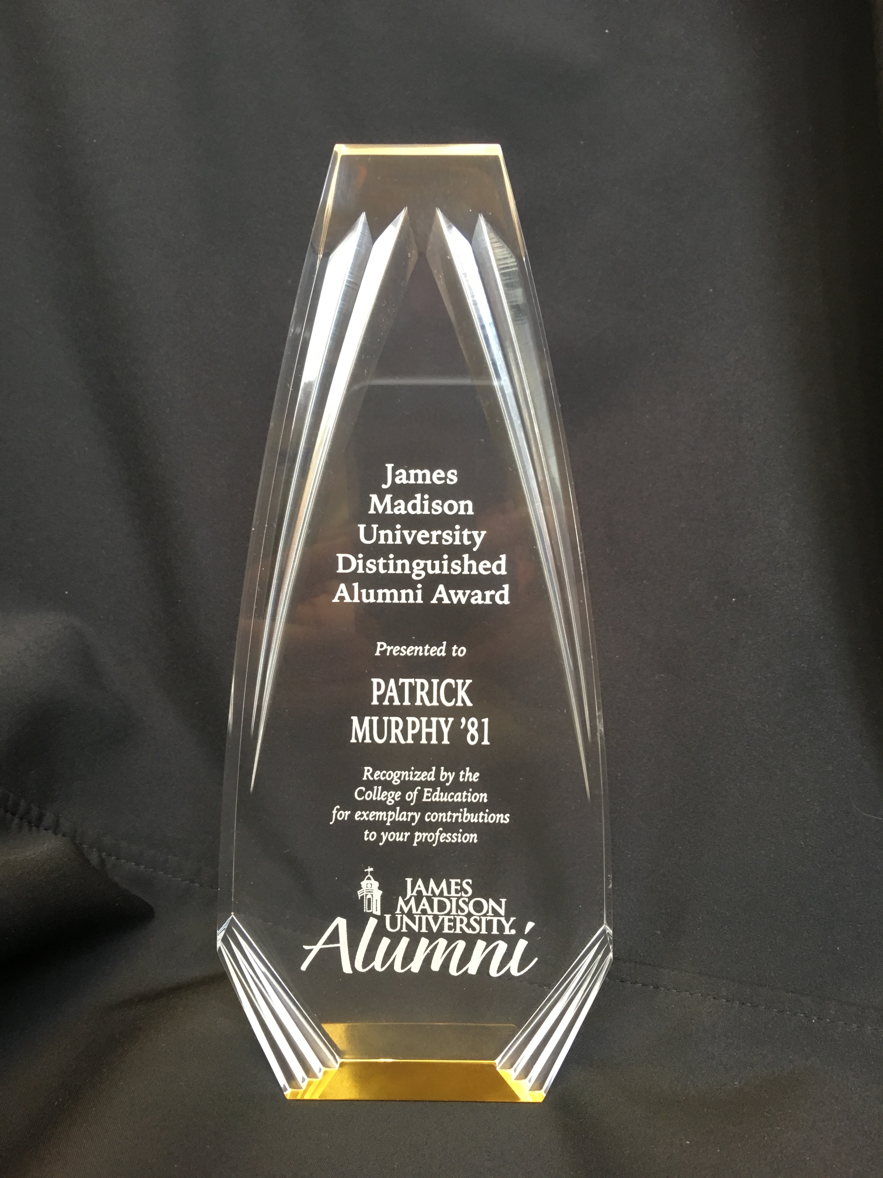 Superintendent Honored By James Madison University - Arlington Public Schools