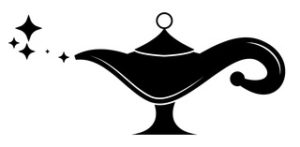 Icono de lámpara mágica Elemento del icono mágico popular. Diseño gráfico de primera calidad. Signos, icono de colección de símbolos para sitios web, diseño web, sobre fondo blanco.