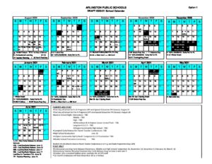 2020 21 School Calendars Option 1 Arlington Public Schools