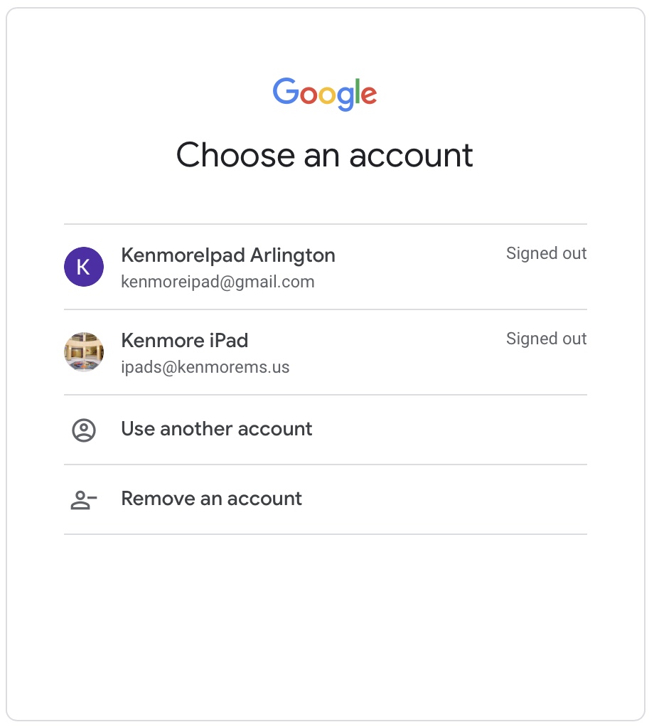 Google Account Signing Out Of Personal Accounts Arlington Public Schools