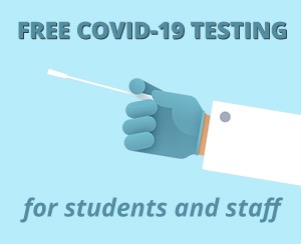 Free COVID-19 testing graphic