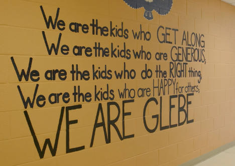Imagen del mural en la escuela primaria Glebe