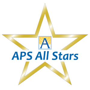 APS logotipo de todas as estrelas