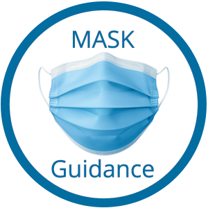 mask guidance graphic with mask photo