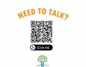 QR code with link to Cigna help line