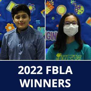 two students - the 2022 FBLA Winners