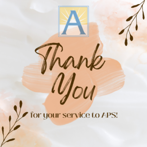 for your service to APS!