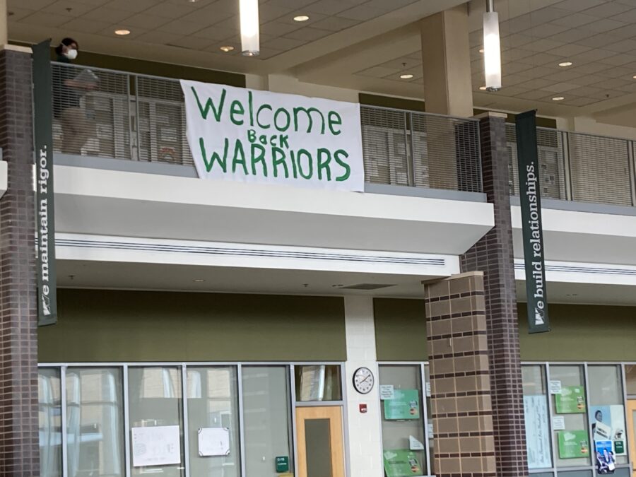 welcome back warriors sign