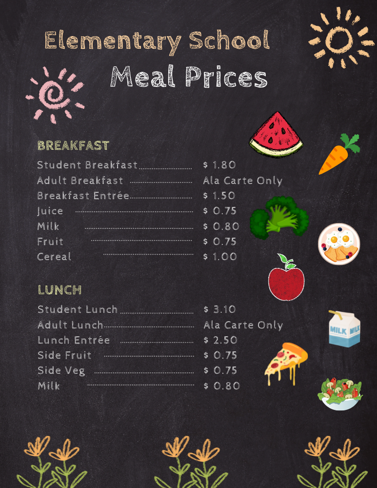menu prices