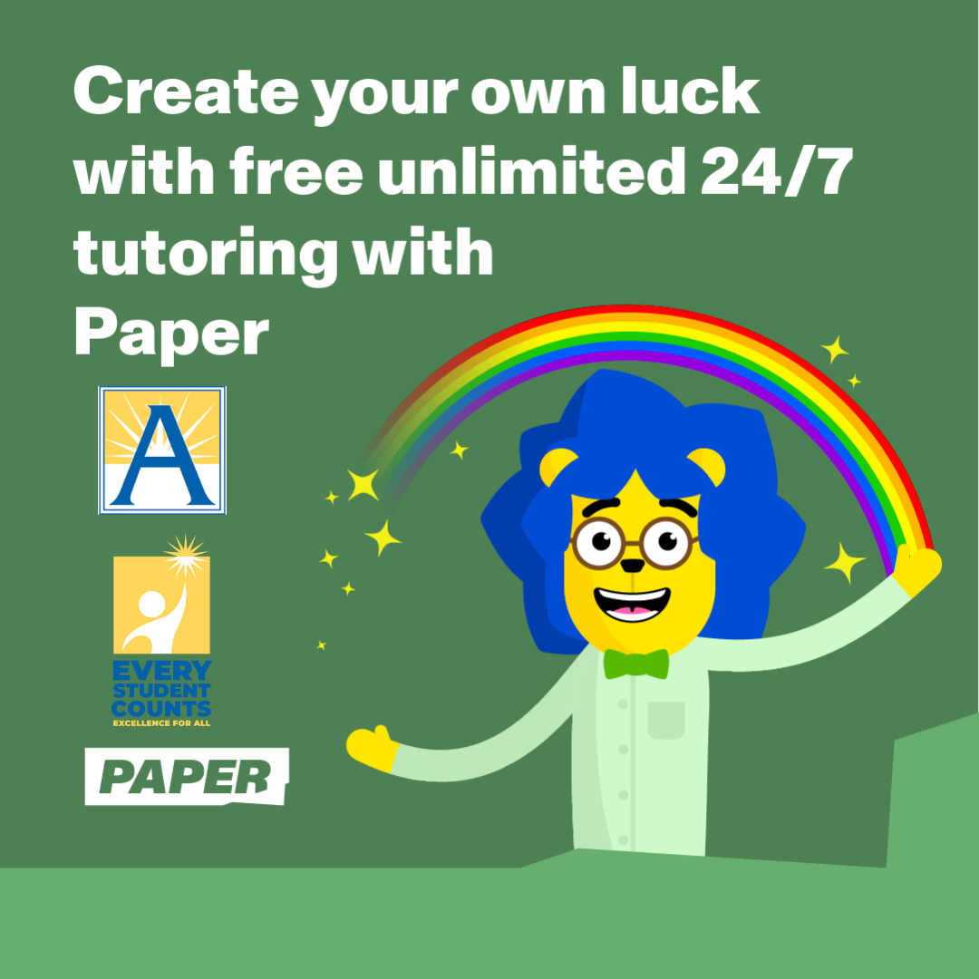 créez votre chance gagnée avec un tutorat gratuit et illimité avec Paper and APS