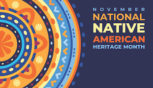 Nationale Grafik des Monats des Erbes der amerikanischen Ureinwohner