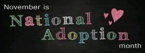 graphique du mois de l'adoption nationale