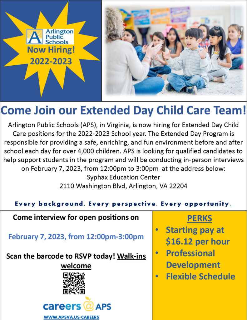 Extended Day Job Fair - click for PDF