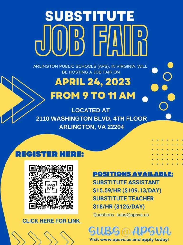 APS Substitute Job Fair April 24