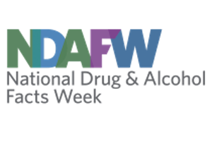 logotipo da semana nacional de fatos sobre drogas e álcool