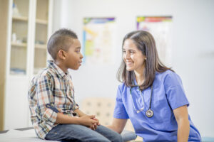 nurse with student 