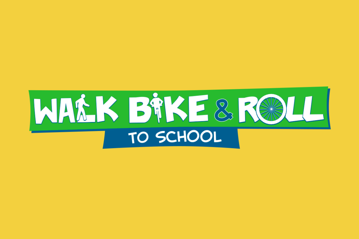 walk bike and roll to school logo
