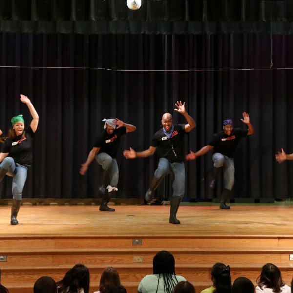 Step Afrika! performing on stage