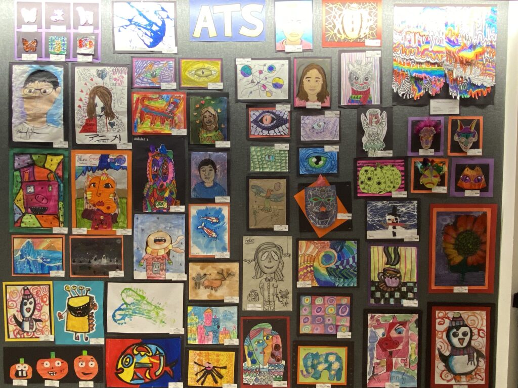 Panel of artwork by ATS