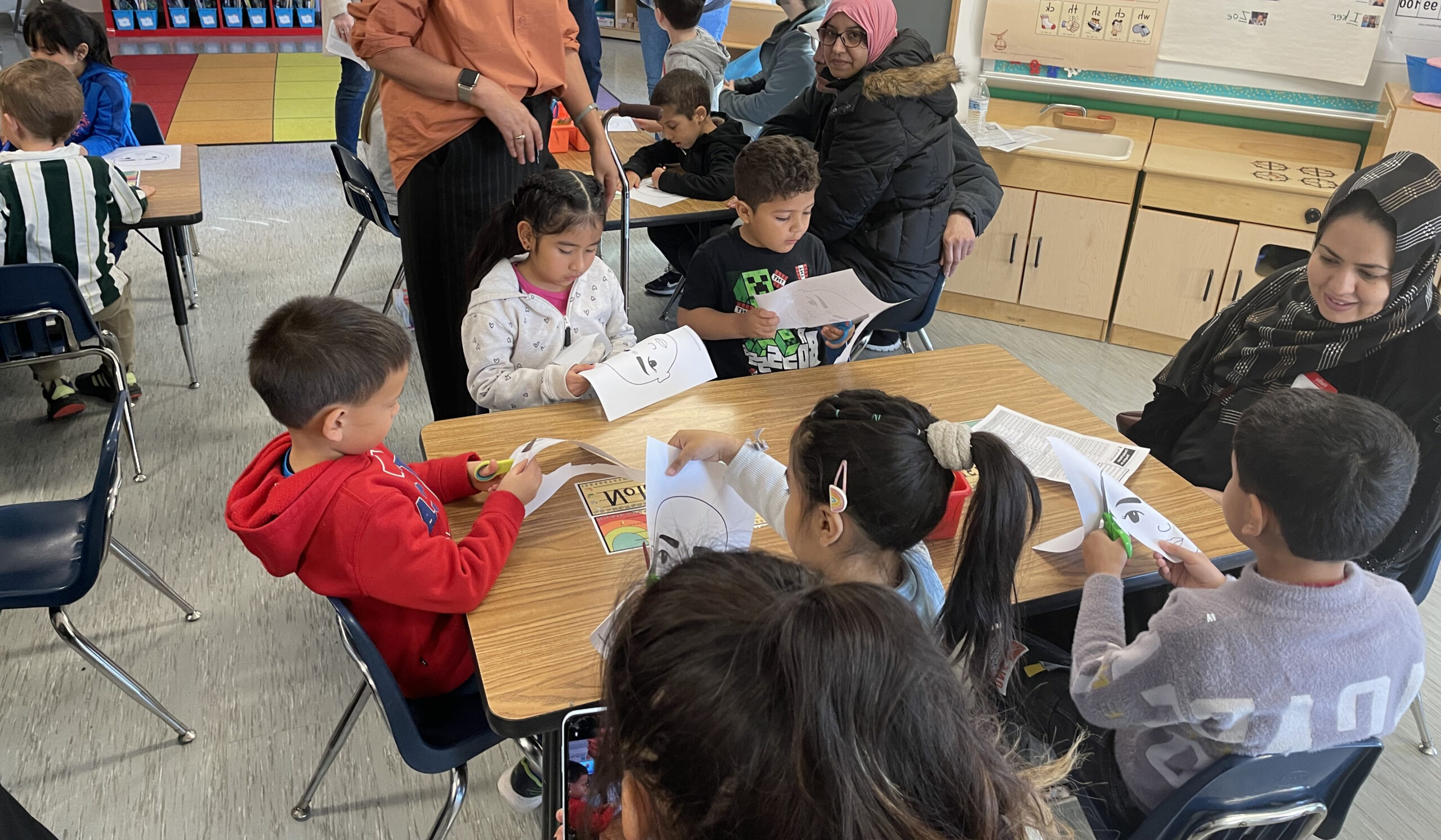 students and parents at Amazing Abingdon event