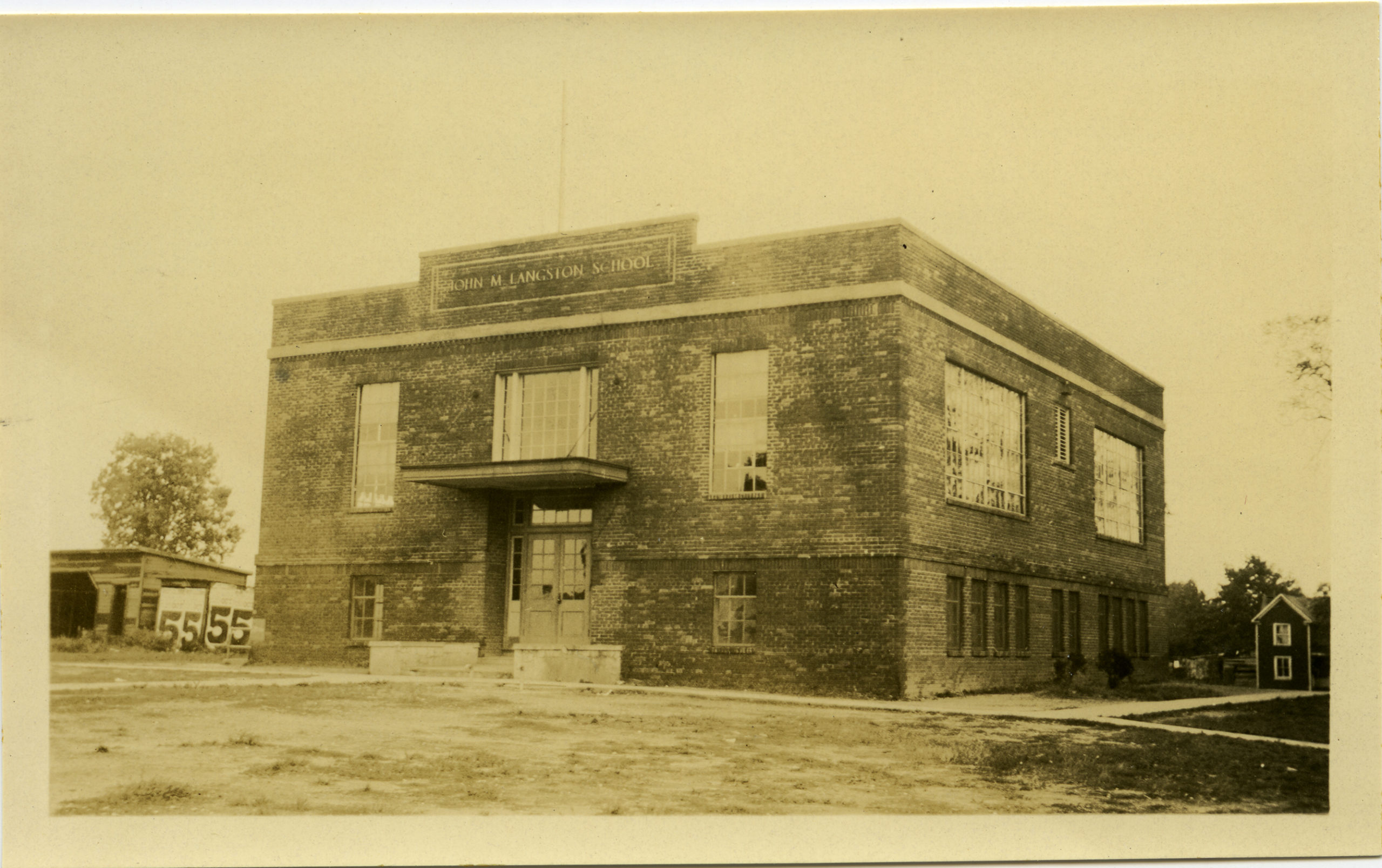 historic John M Langston School building