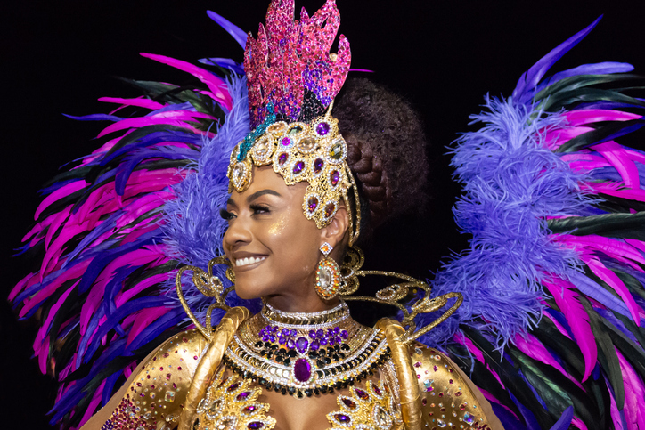 Brazilian woman at the Carnaval parade