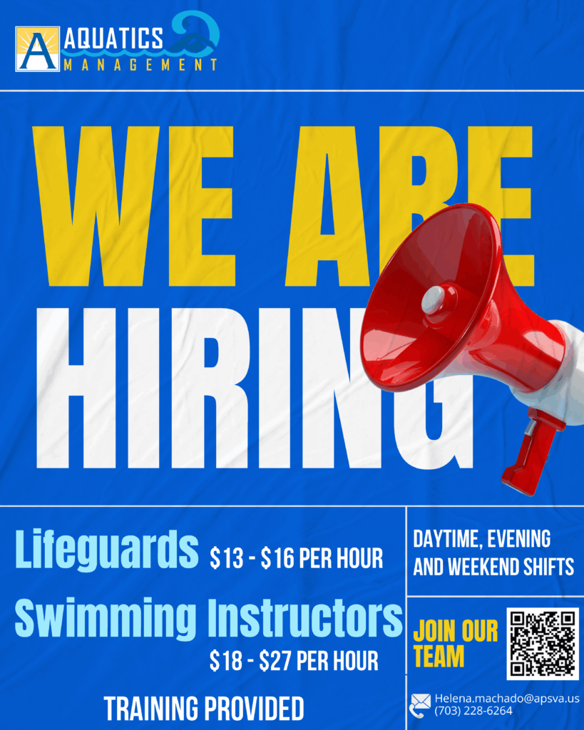 Hiring flyer for lifeguards
