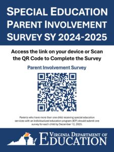 VDOE SPED Survey QR Code