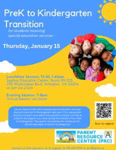 PreK to K Transition Session
