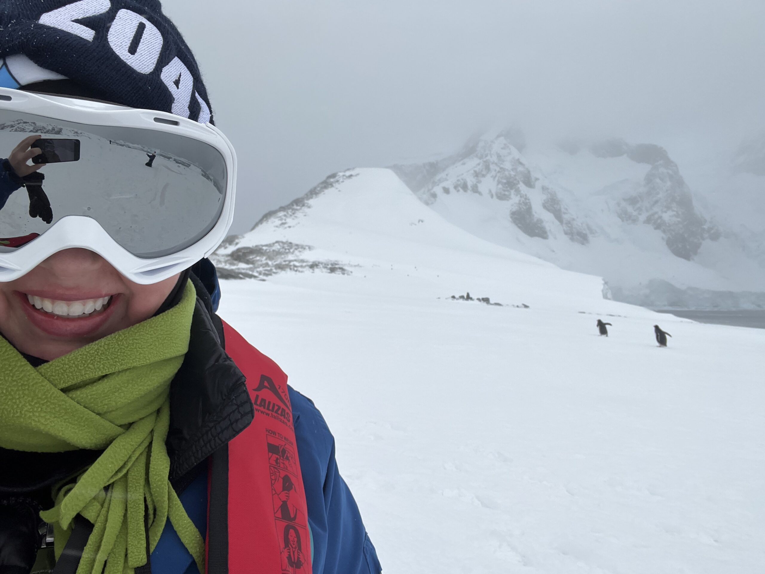 Dr. Andi Webb in Antarctica