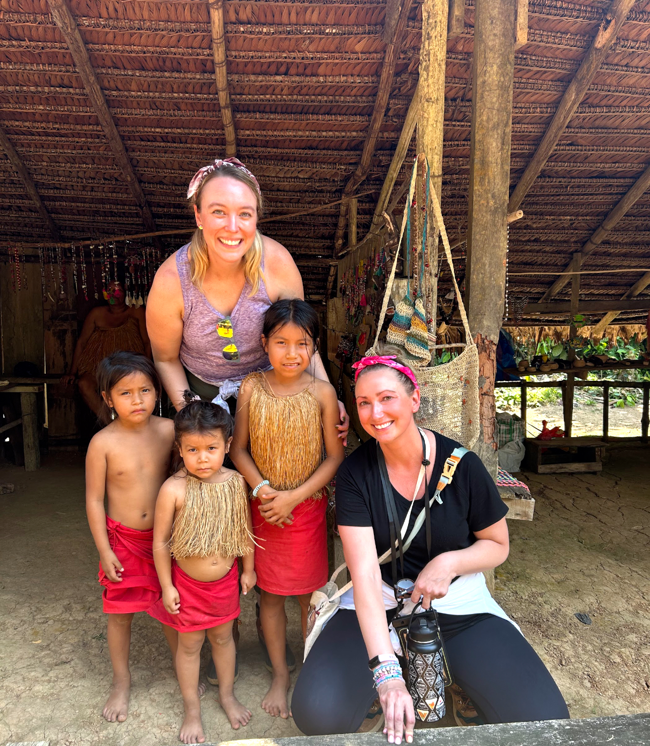 Jennifer Burgin and Megan Zelasko in the Peruvian Amazon