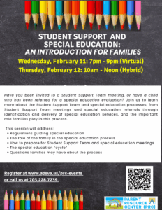 Intro to SST/SPED flier image