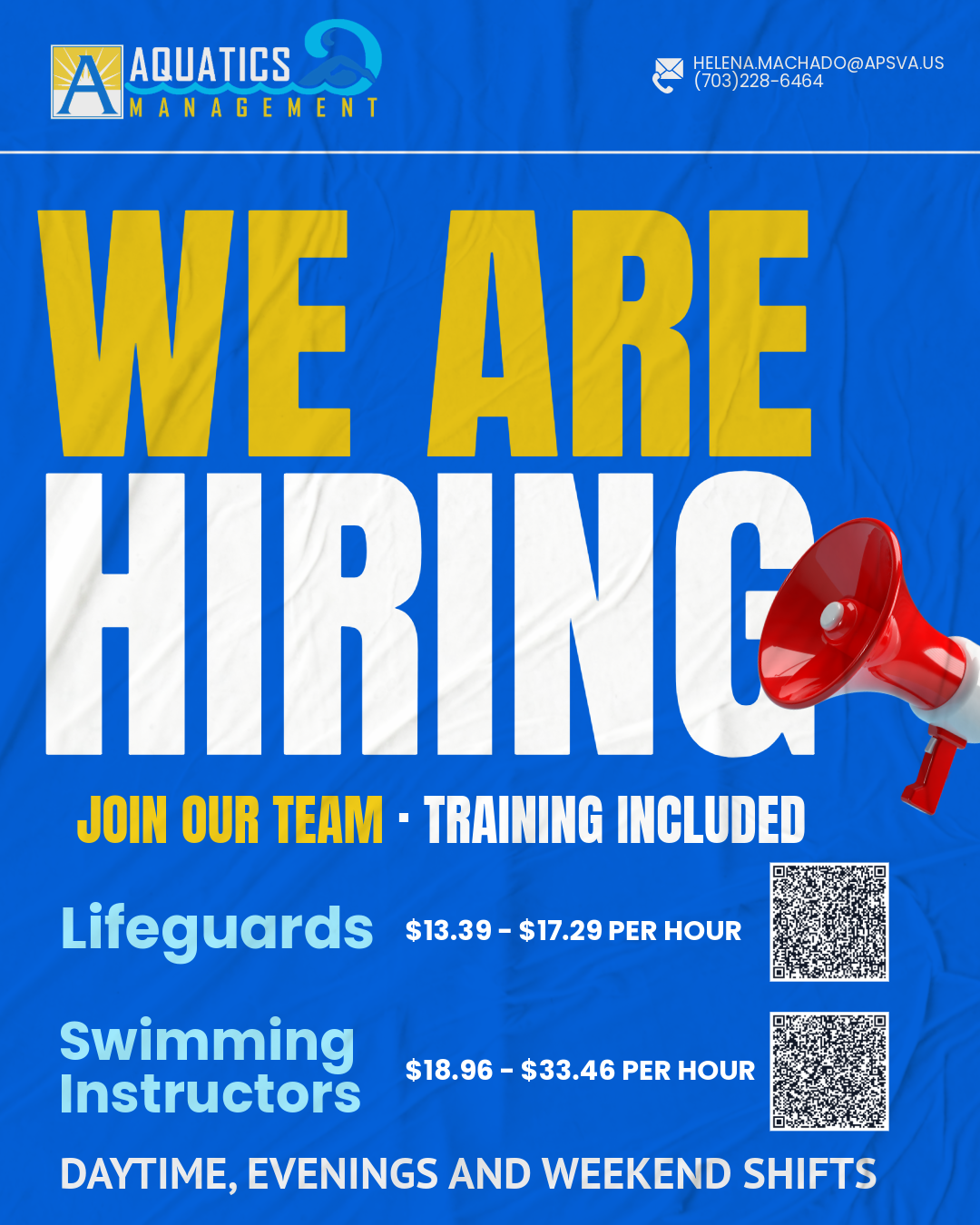Hiring Flyer for Lifeguards